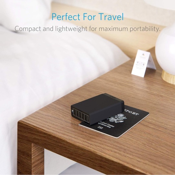 Anker Charger, 60W 6 Port Charging Station, PowerPort 6 Multi USB Charger - Picture 3 of 8